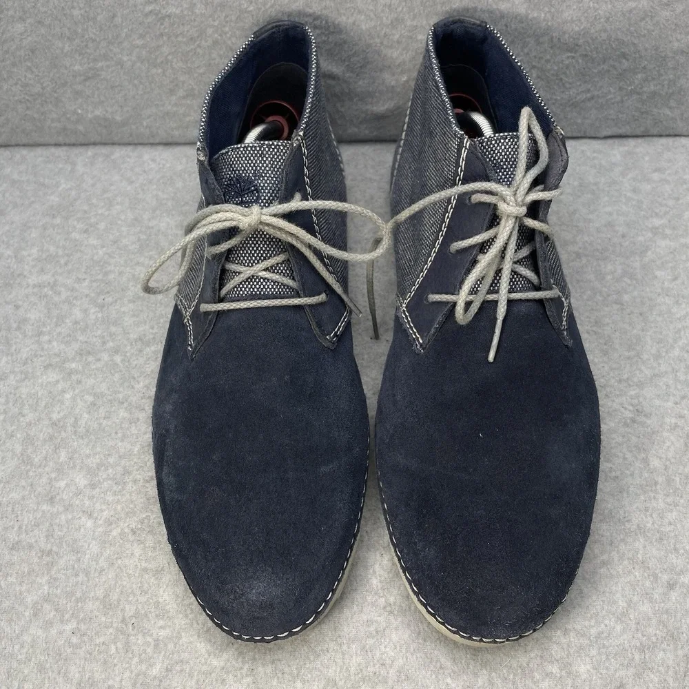 Timberland Earth Keepers Men's Size 11.5 Chukka Boots Blue Suede Leather  Ankle
